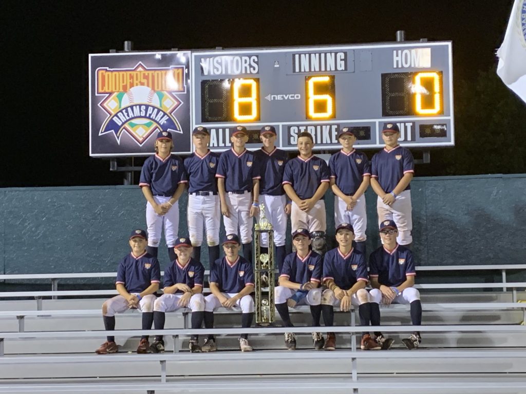 BV 12U Red win Cooperstown Championship Beaver Valley Baseball